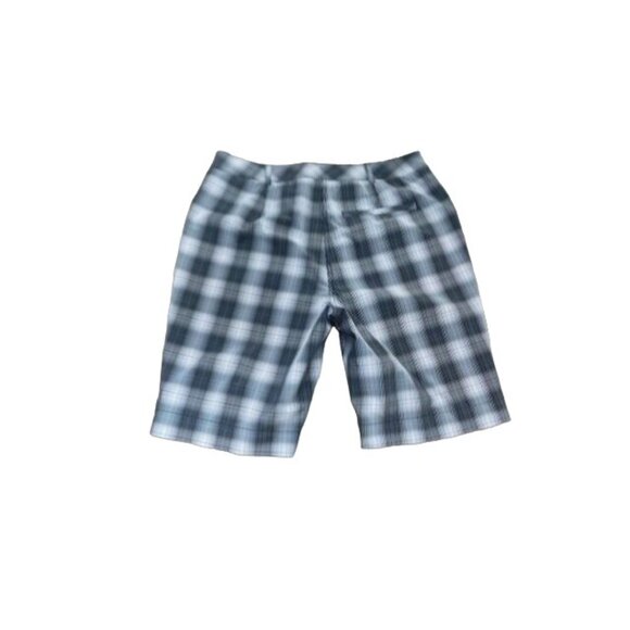 Annika Cutter & Buck Size 8 Plaid Bermuda Golf Shorts Sporty - Picture 2 of 2